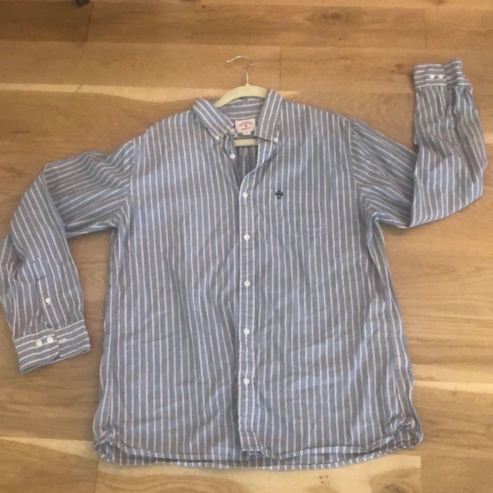 Pin striped brooks brothers button down
